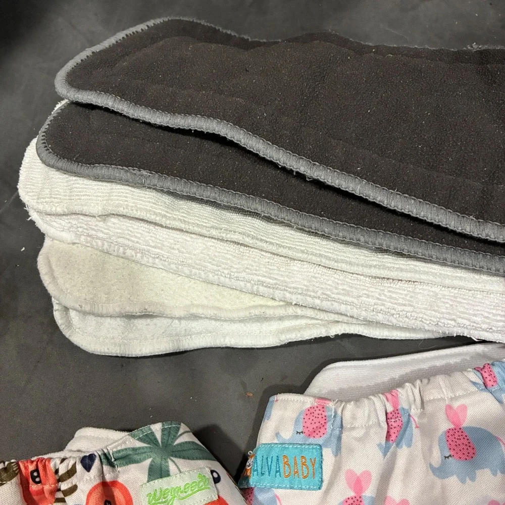Nora's Nursery Alvababy Wegreeco Pocket Diapers Inserts Floral Cactus Lot OS